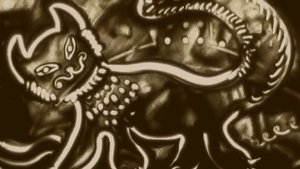 Sand Art.Голубой щенок.Александра Малахова.