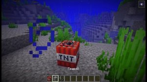 Как взорвать динамит под водой в майнкрафт!