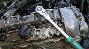 W210 OM611 Снятие интеркулера, патрубков, крышки клапанов.