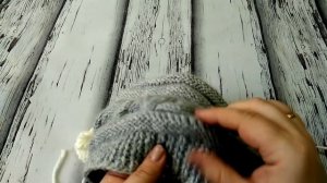 Как вязать шапку с поперечной косой ??? Подробное описание .