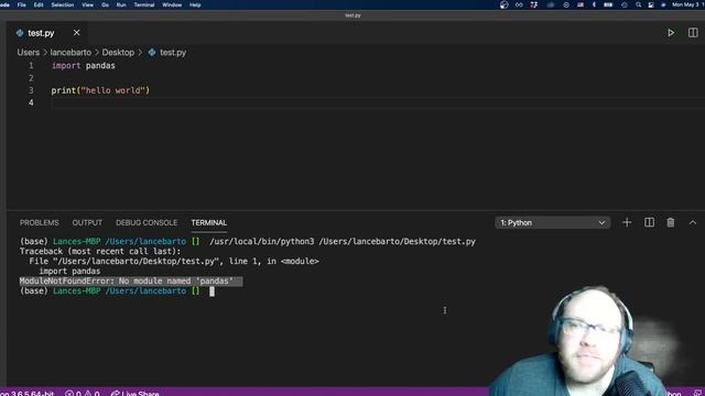 Selecting the correct Python interpreter in VSCode's Python Extension