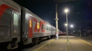 «Ночные рицы»ЭП1М-602 с скорым поездом №118 Адлер - Самара